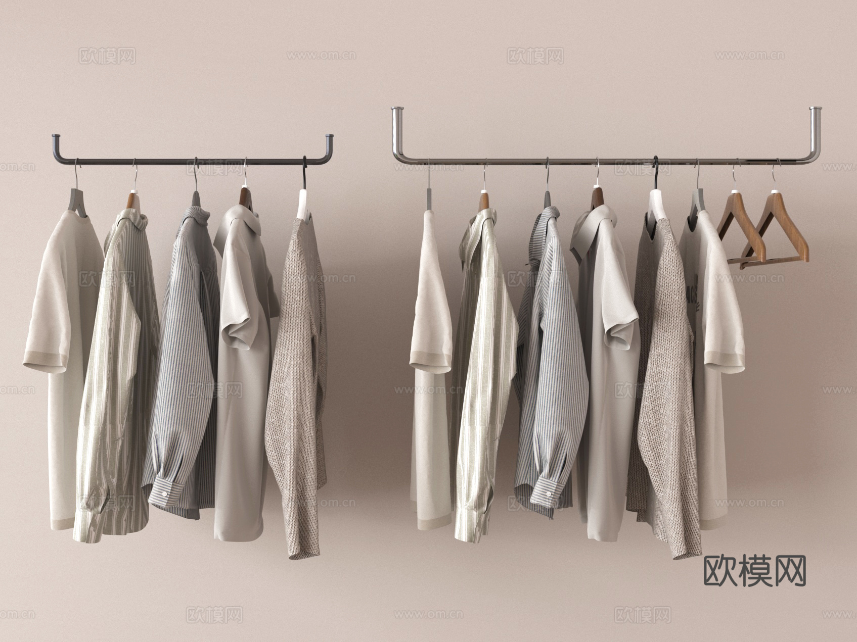挂钩 衣服挂3d模型