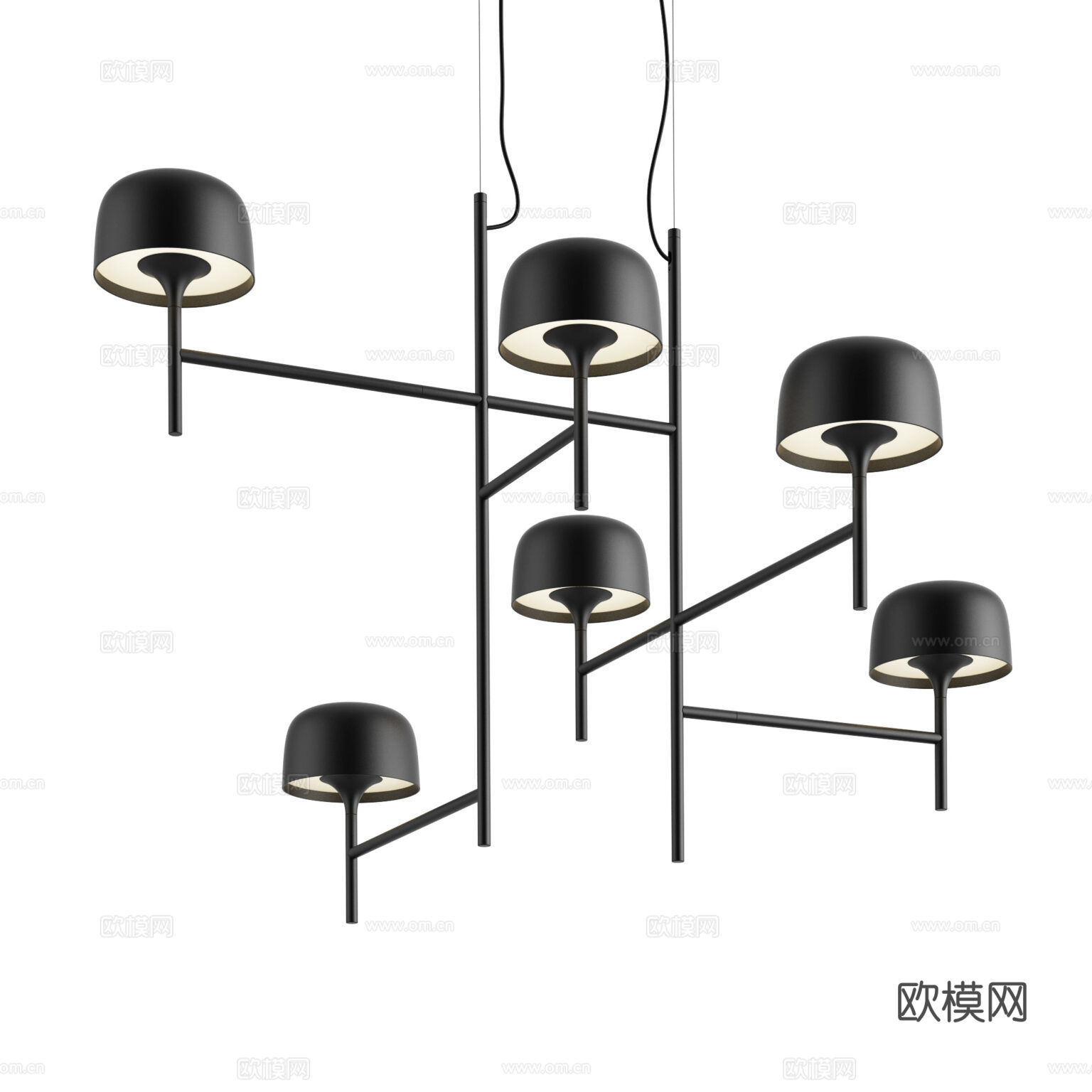 Bover 经典吊灯 装饰吊灯 多头吊灯 金属吊灯 餐厅吊灯3d模型