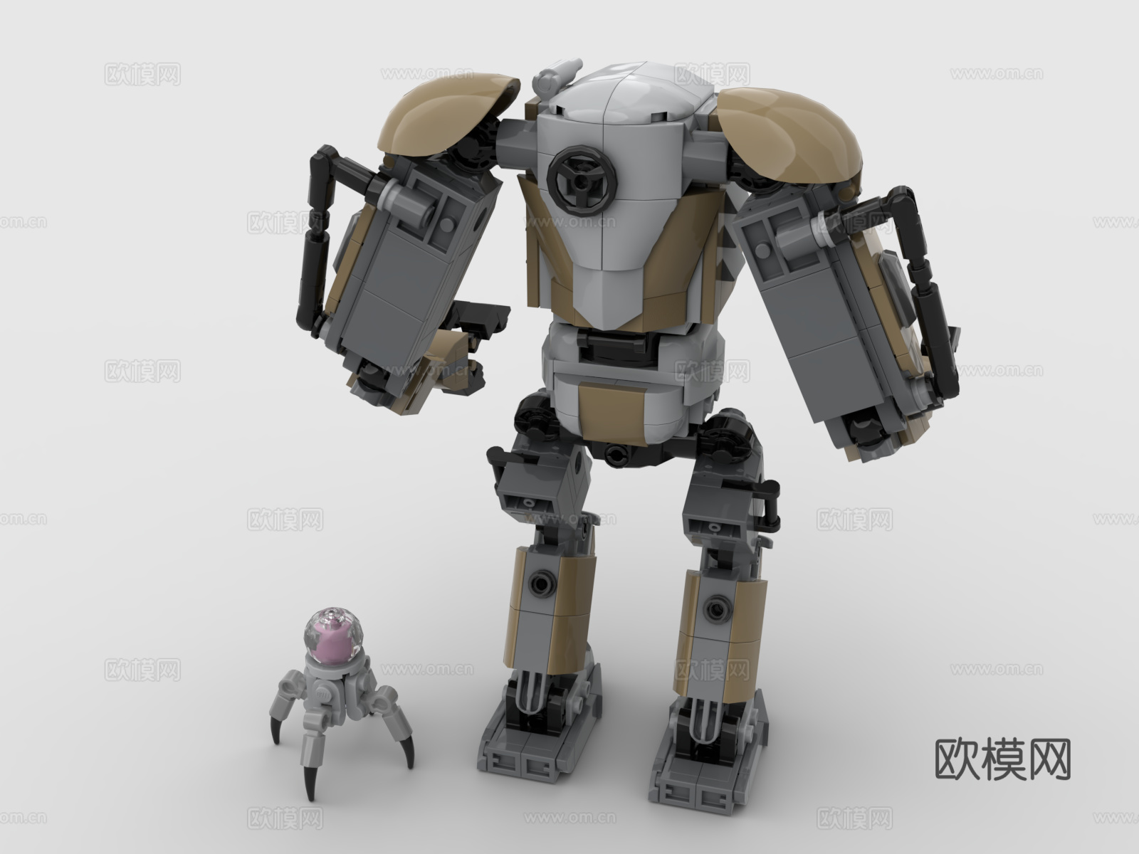 乐高 LEGO 玩具 积木 高达 机械战士 战斗机器人 战争3d模型