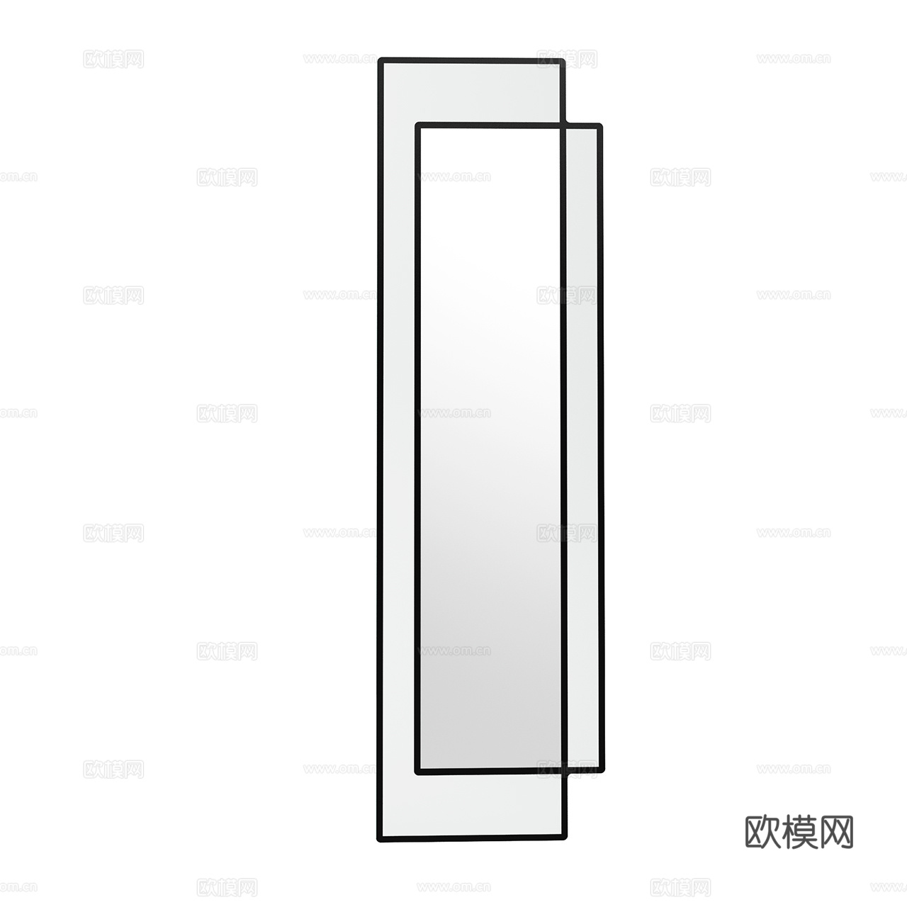 Mirrors 极简镜子 落地镜 穿衣镜 化妆镜 长方形镜3d模型
