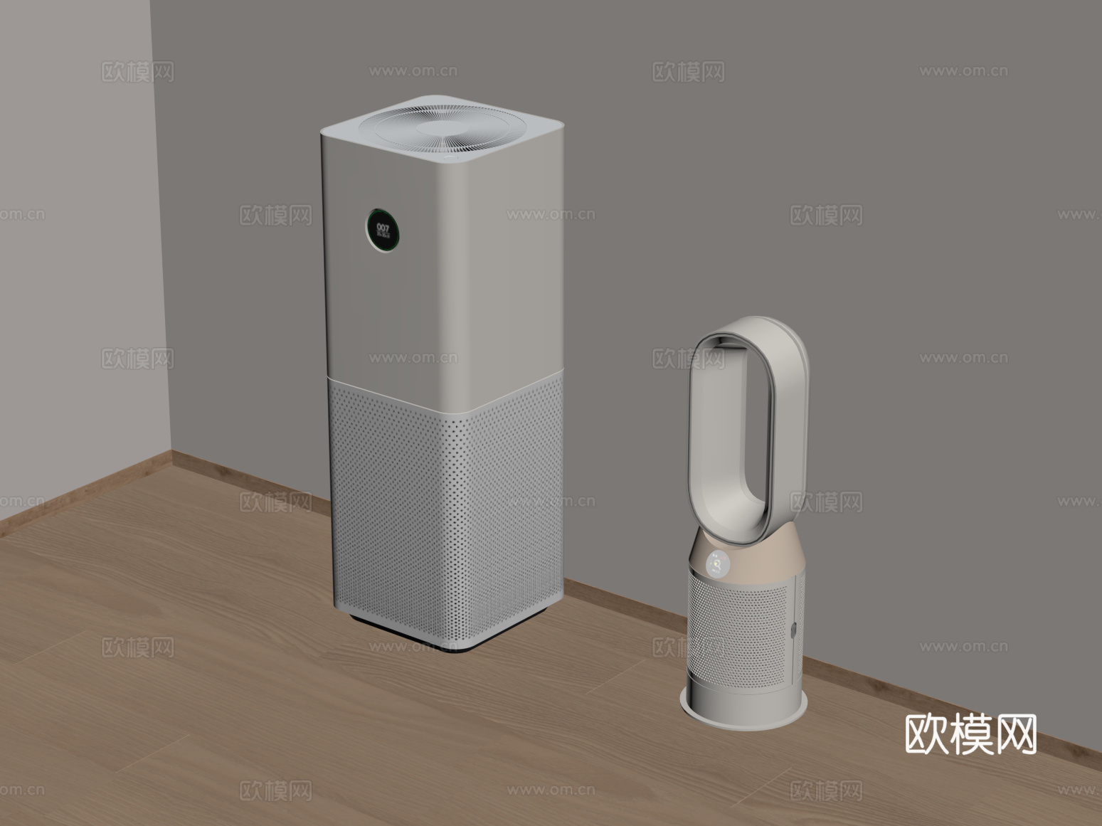 其他电器 现代小风扇 空调su模型