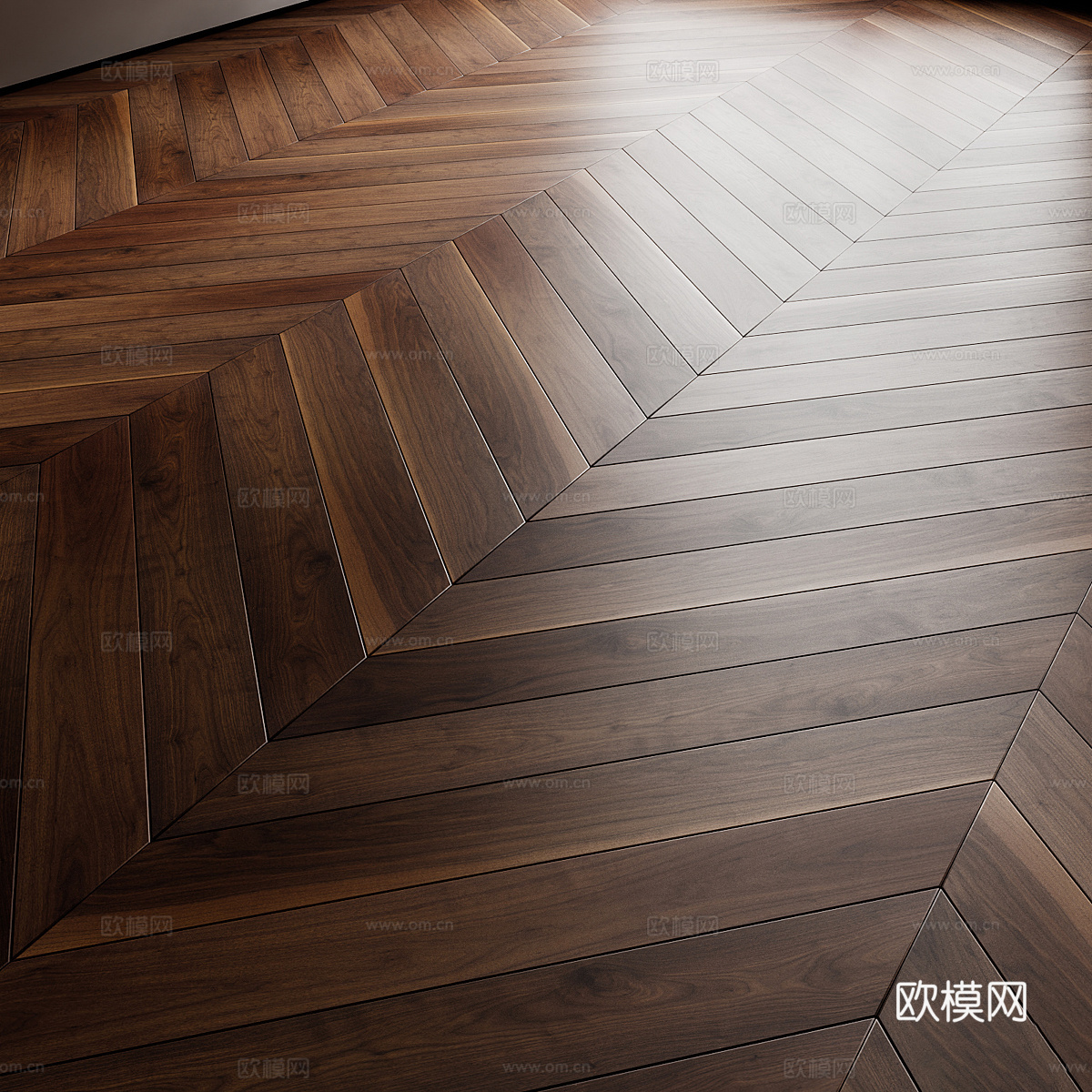 新中式木地板材质3d模型