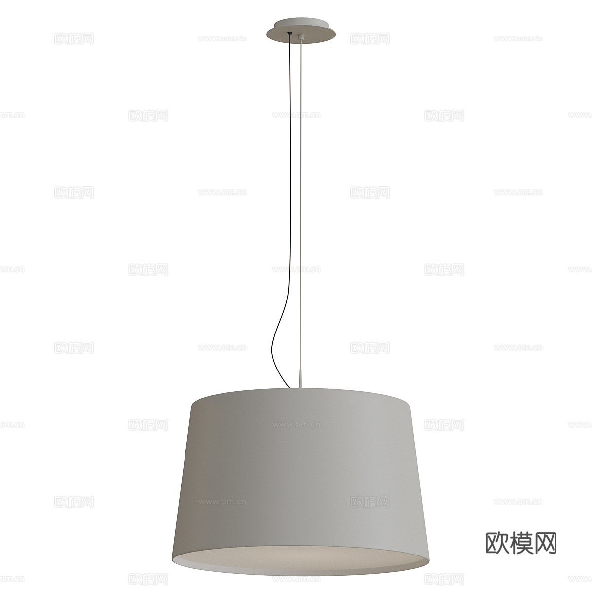 现代意式极简装饰吊灯3d模型
