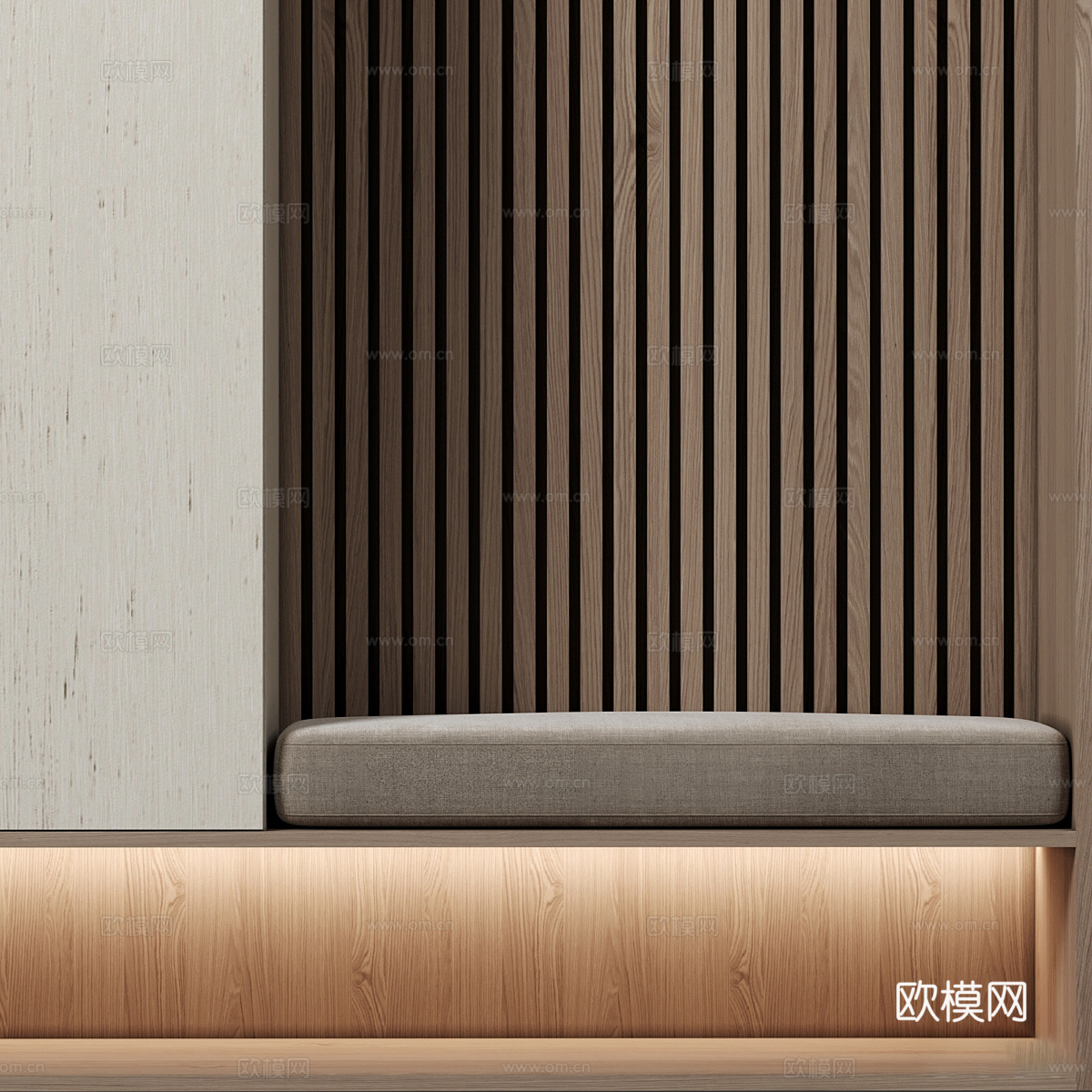 现代意式极简鞋柜3d模型