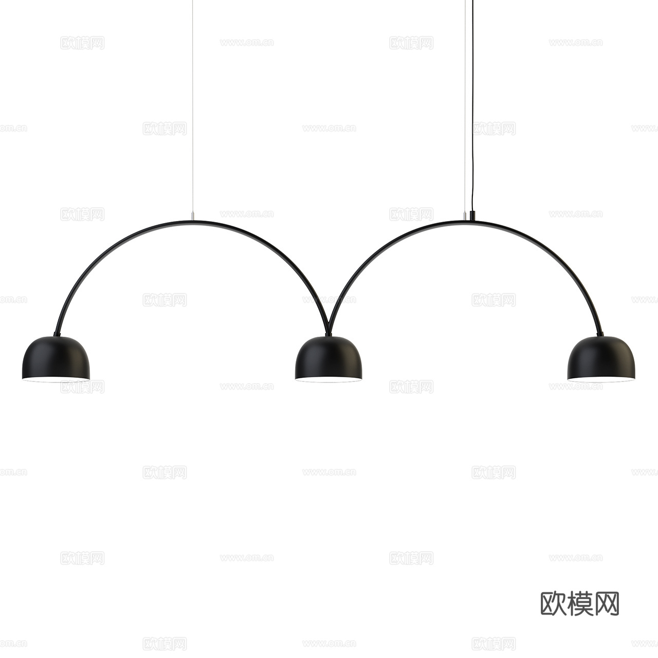 Zero 现代吊灯 极简吊灯 多头吊灯 金属吊灯 装饰吊灯3d模型