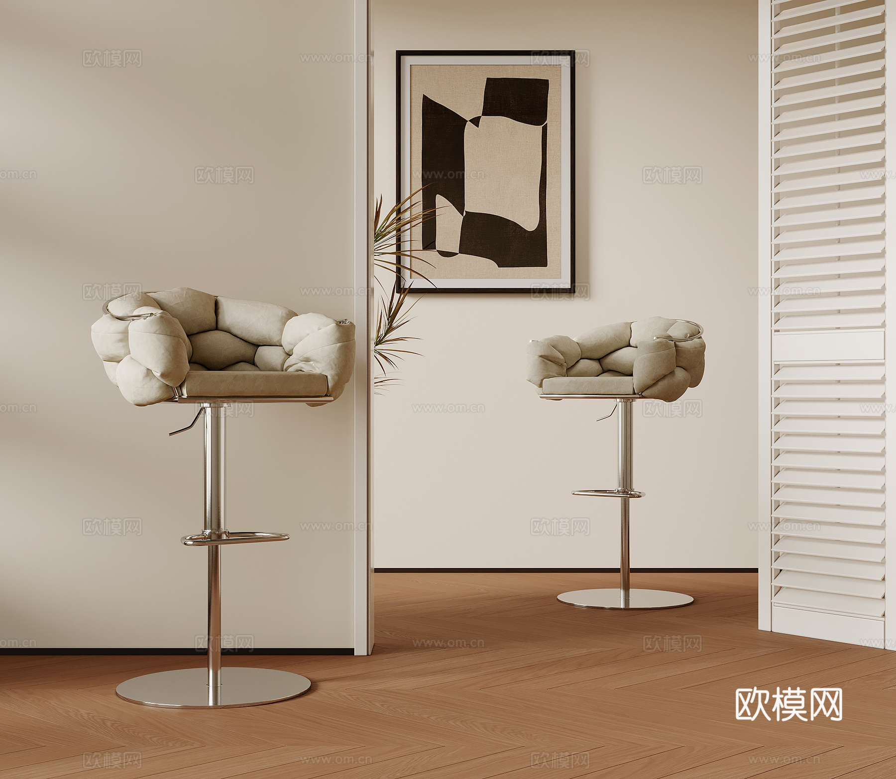 吧椅 现代吧椅3d模型