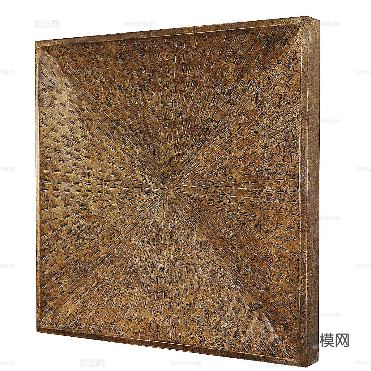 新中式轻奢金属挂件 金属墙饰3d模型