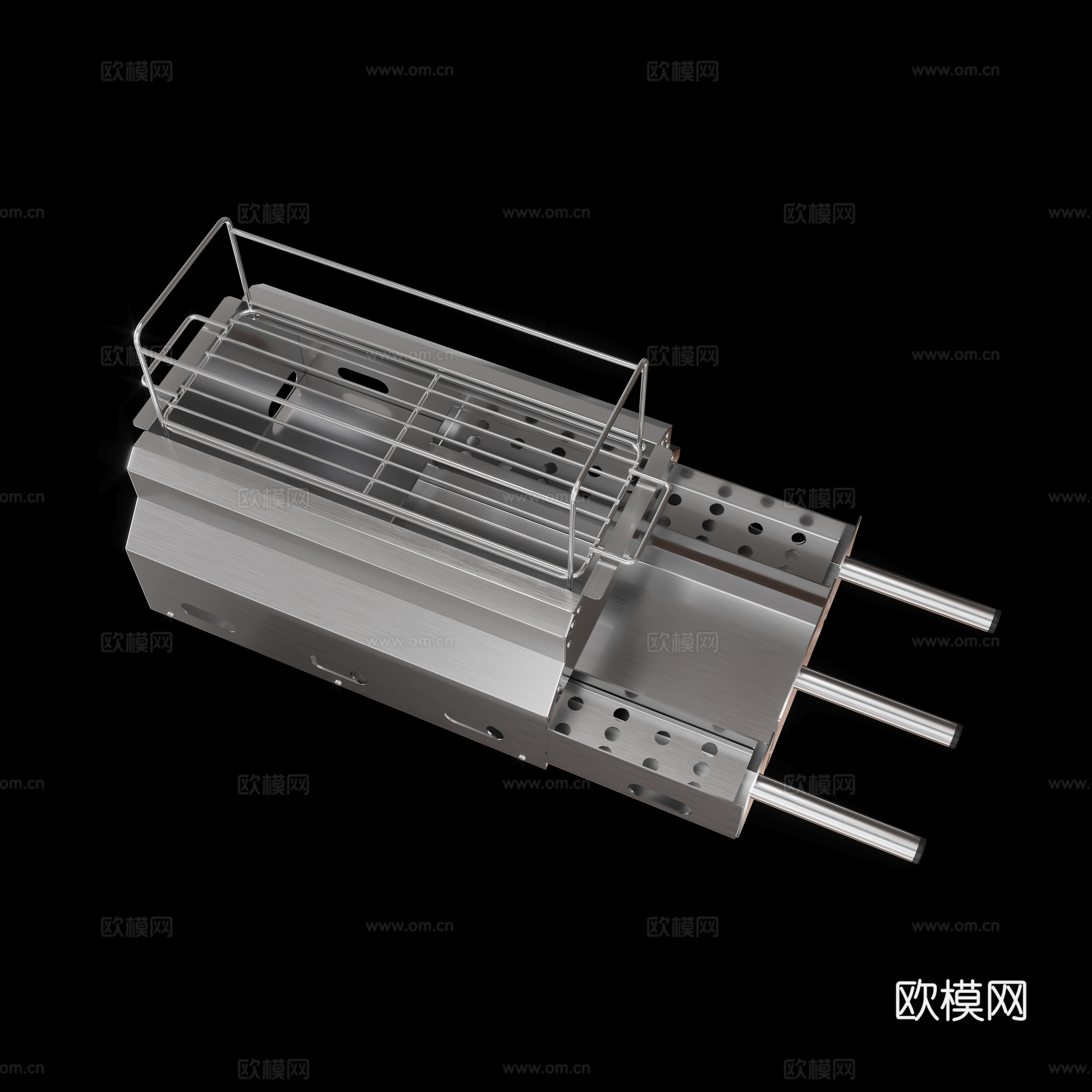 淄博烧烤架3d模型