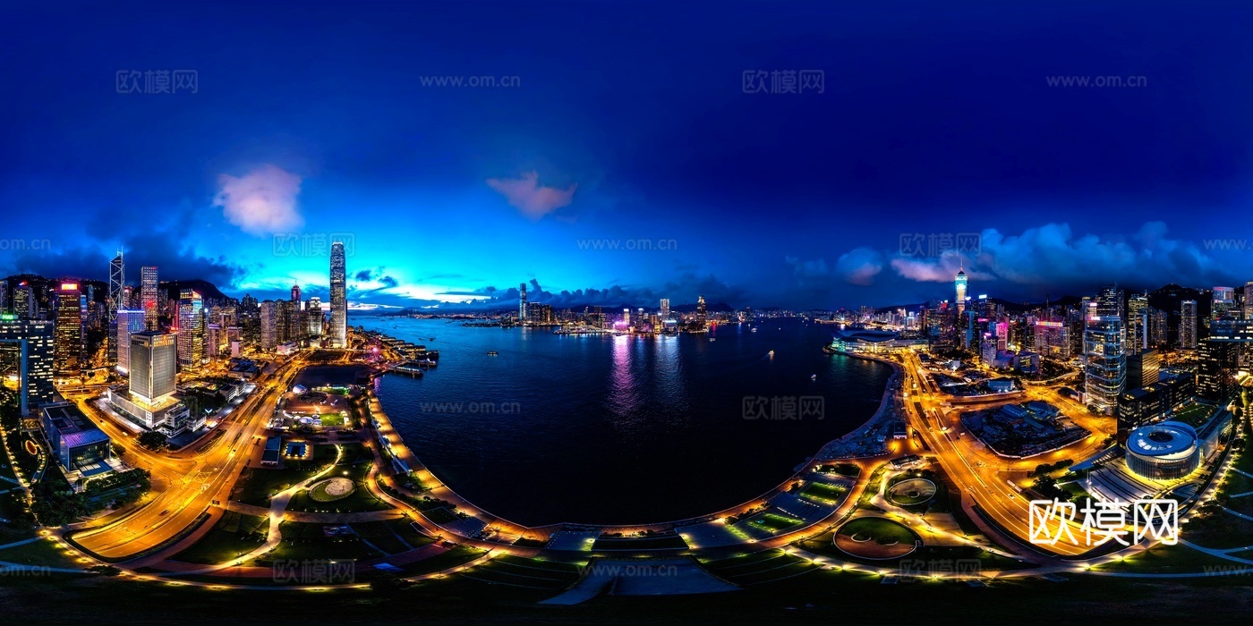 高清城市夜景城市外景HDR贴图