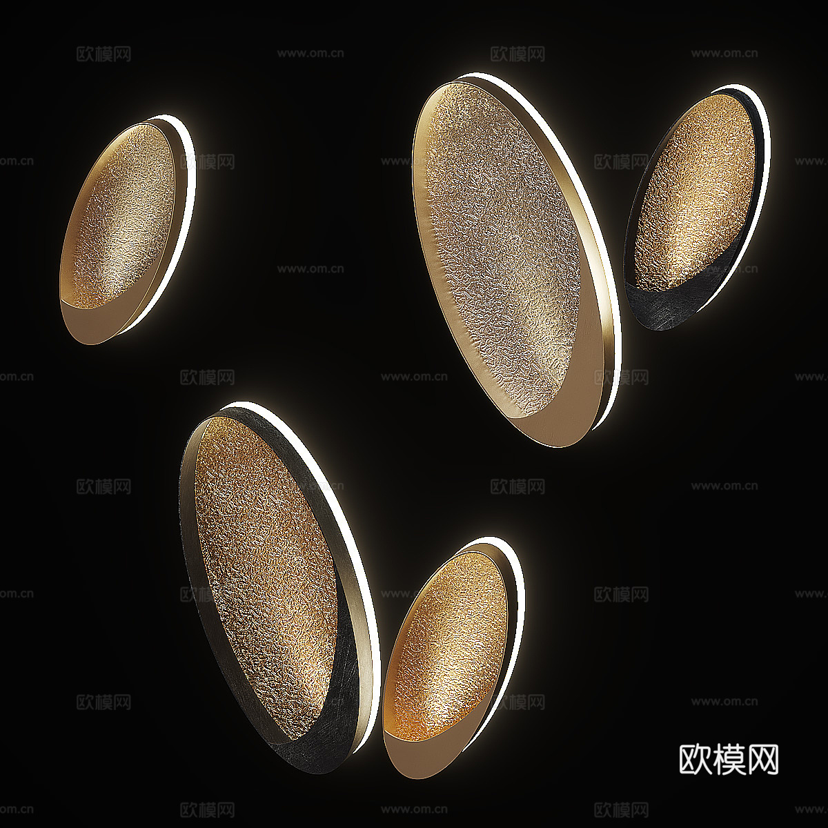 现代轻奢极简装饰壁灯3d模型