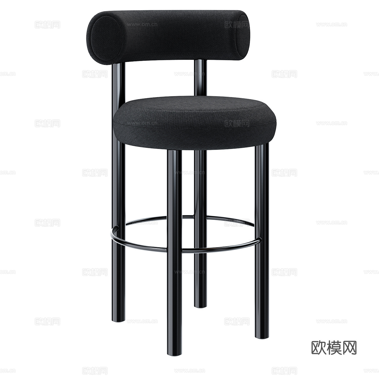 Tom Dixon 现代吧椅 布艺吧椅 简约吧椅 复古吧椅3d模型
