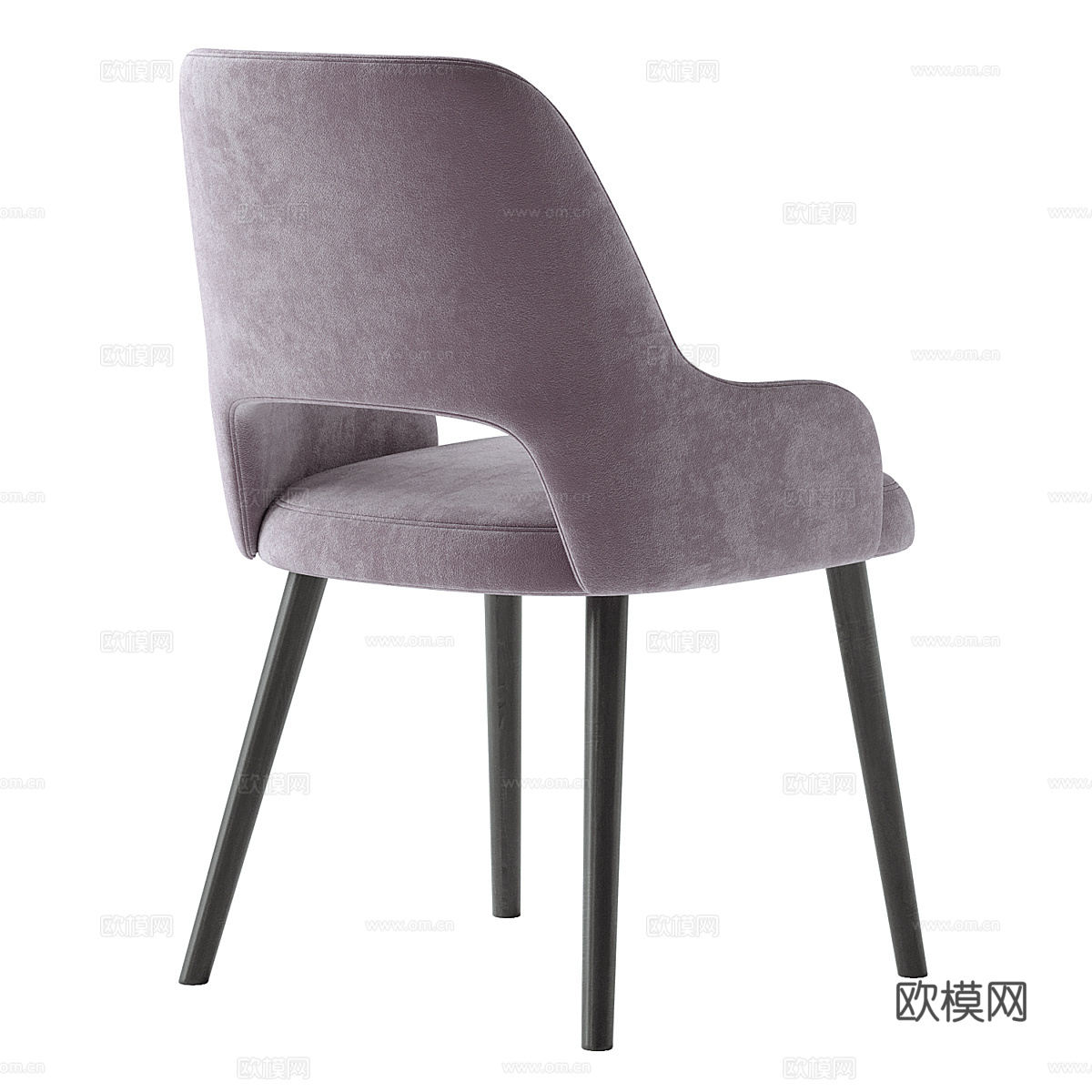 现代意式布艺单椅3d模型