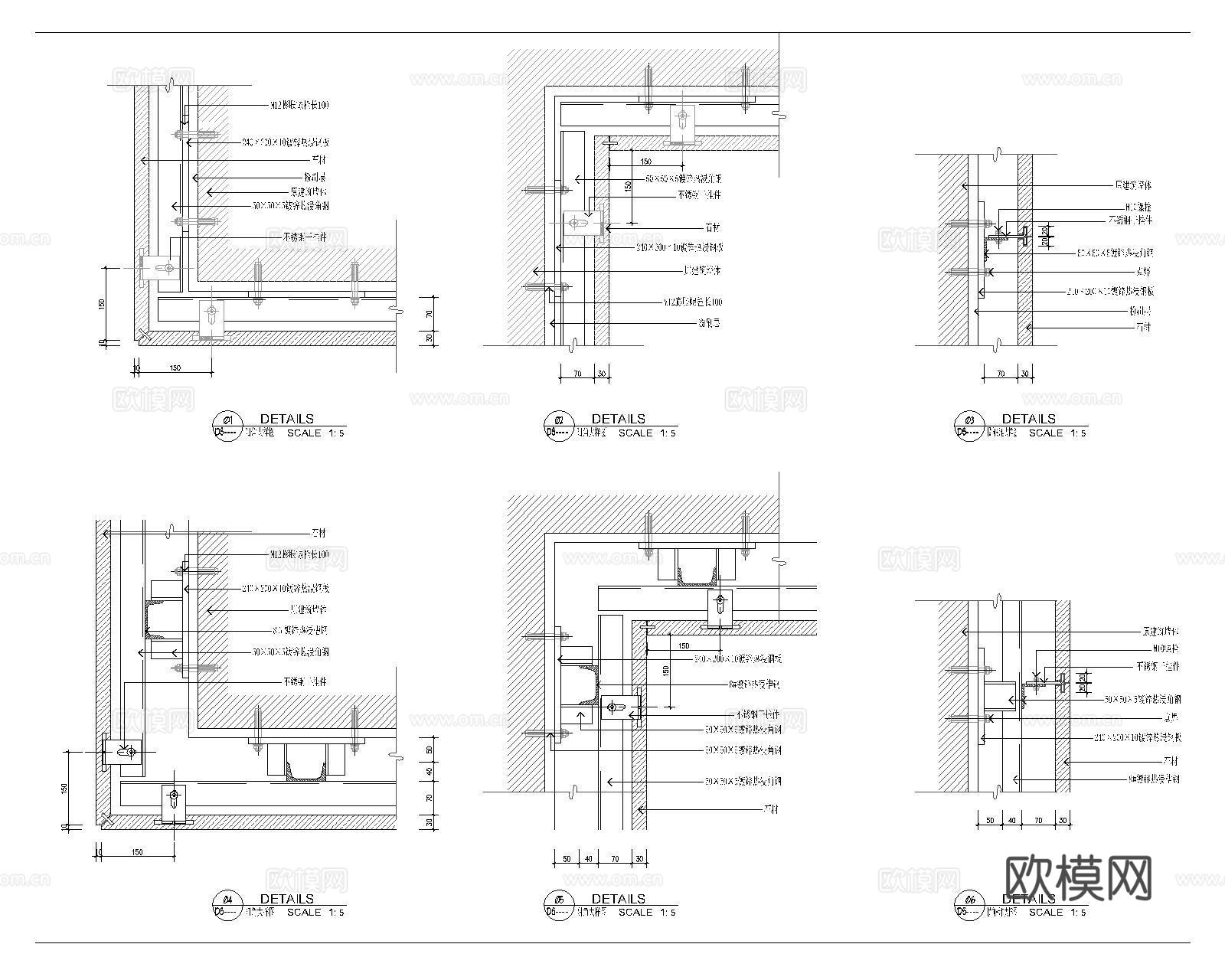 墙身节点cad施工图cad施工图