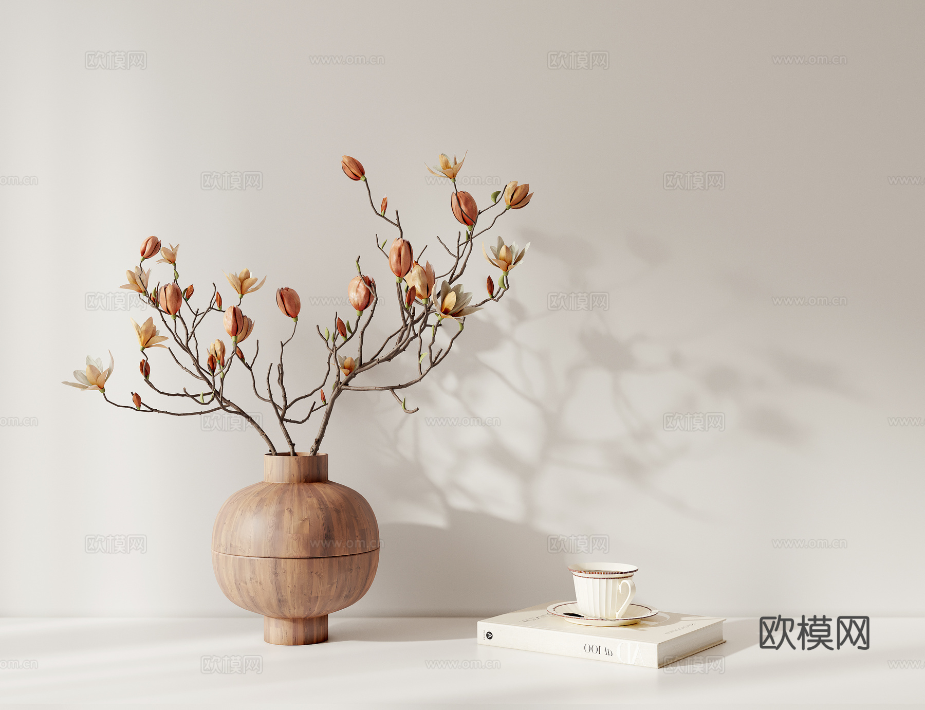花瓶盆栽花瓶盆栽su模型