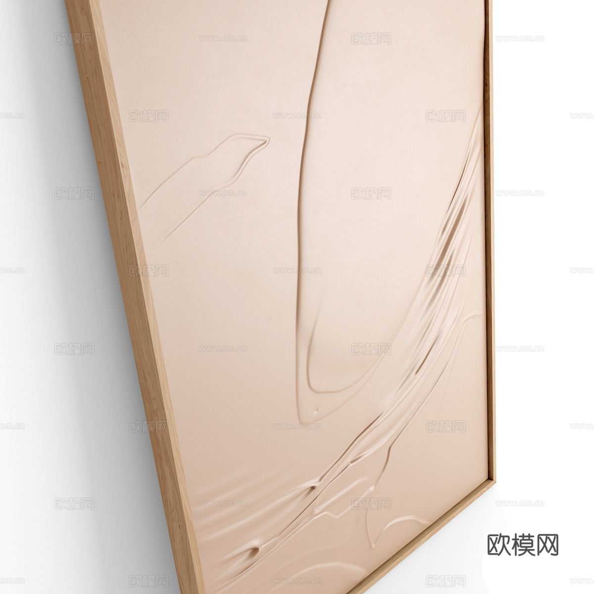 新中式侘寂装饰画框3d模型