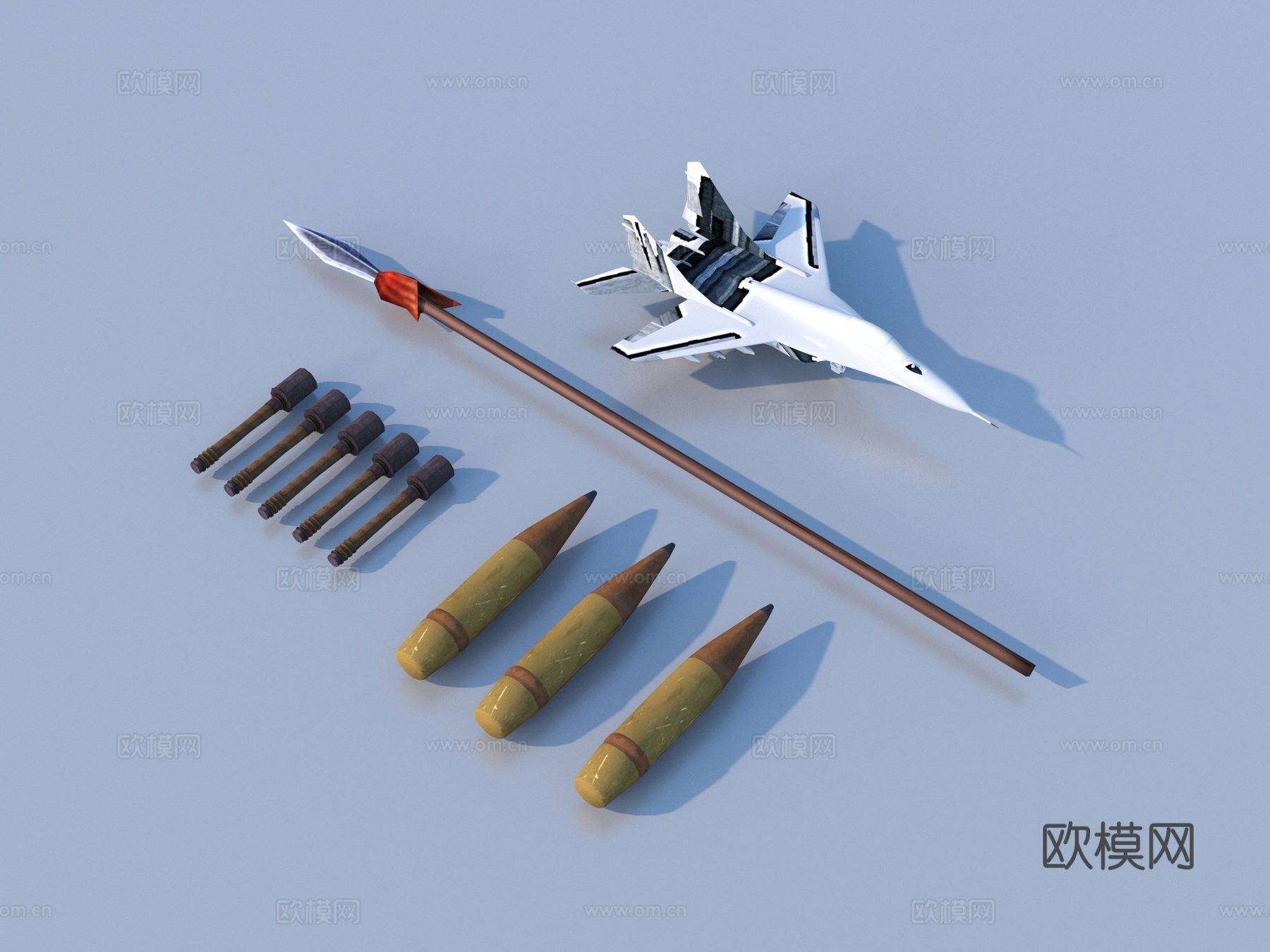 武器 军用品3d模型