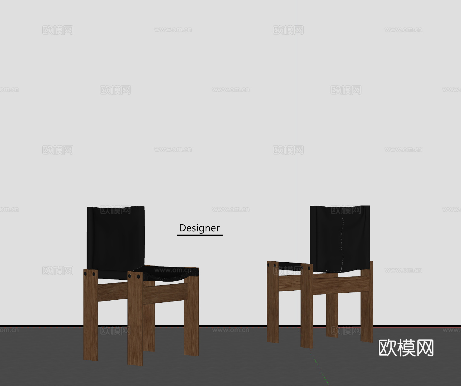 中古风餐椅 单椅su模型