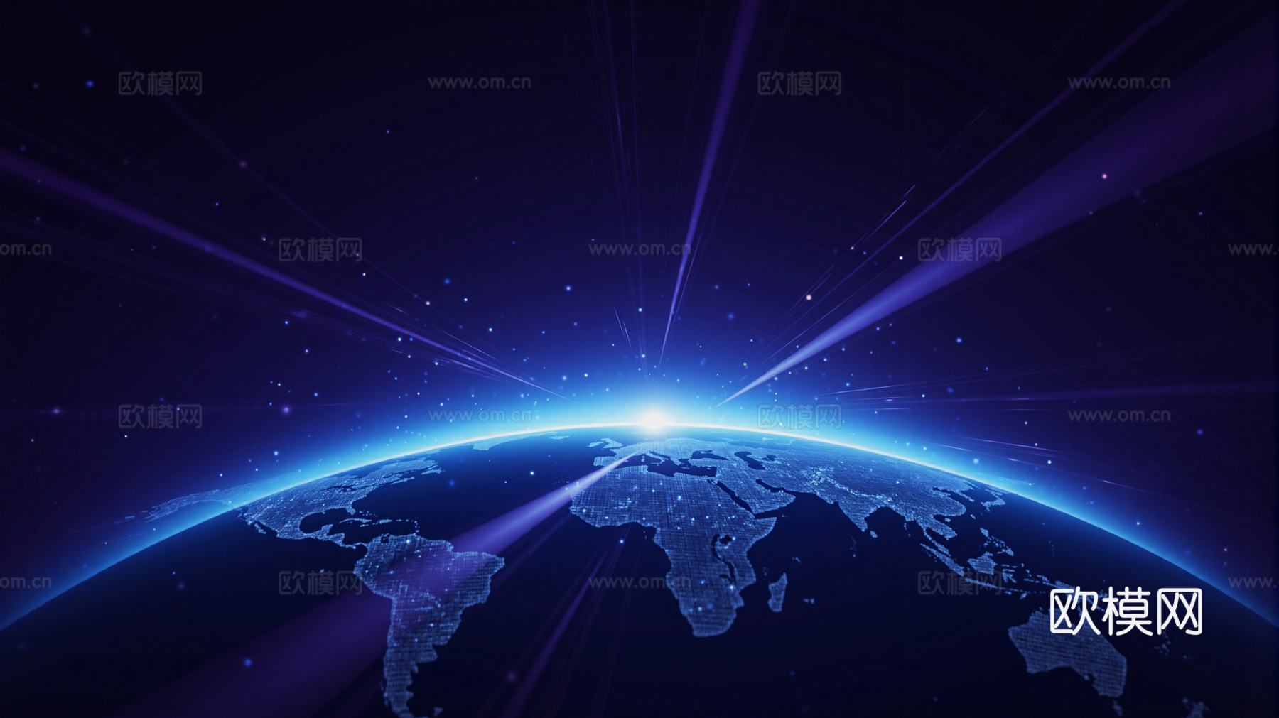 现代科技地球 科技之光 屏幕底图