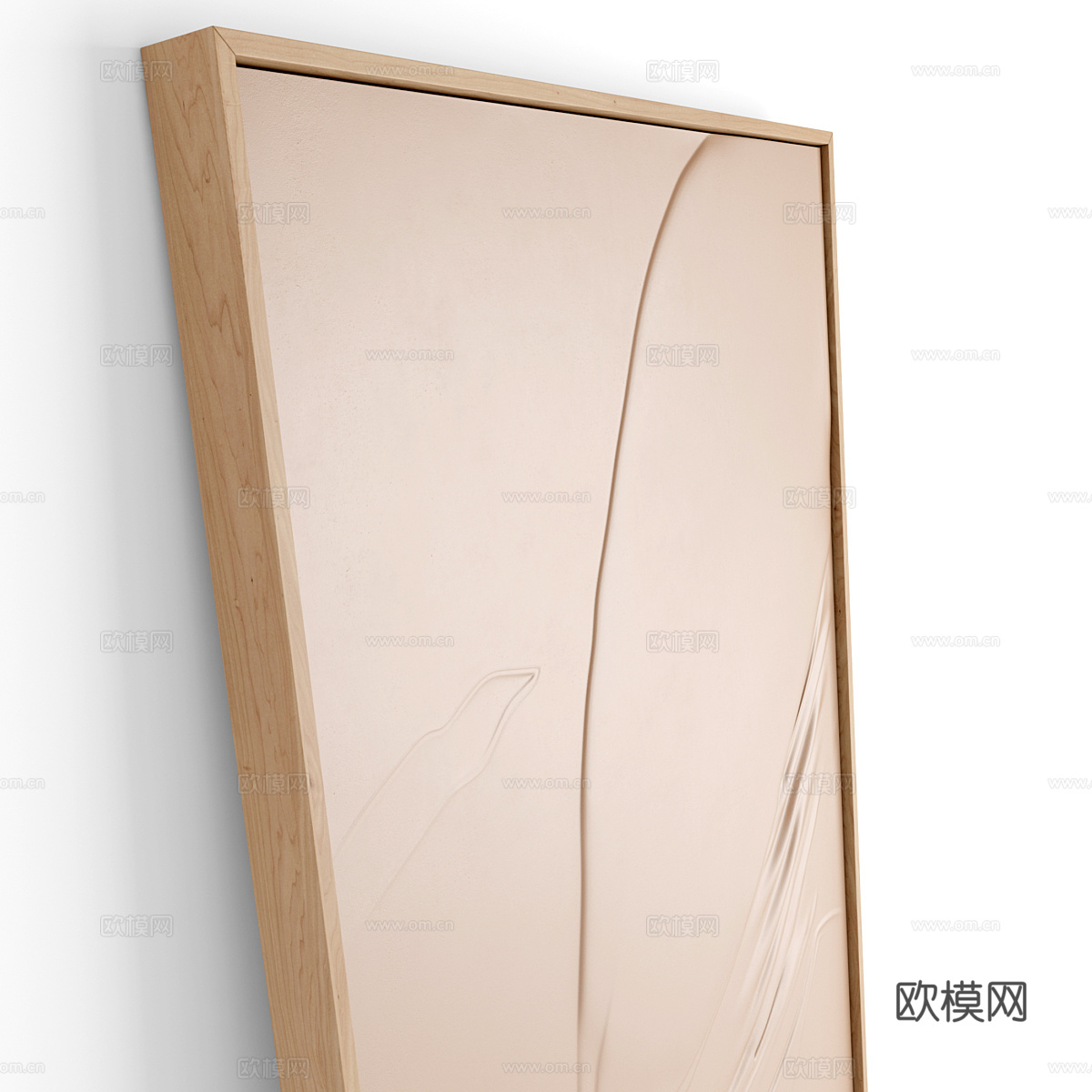 新中式侘寂装饰画框3d模型