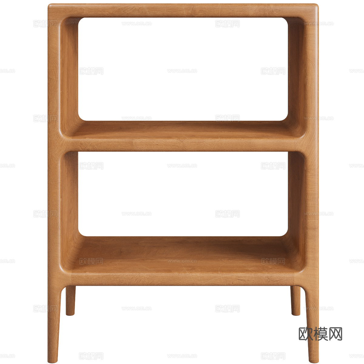 新中式原木书柜 边柜 茶柜3d模型