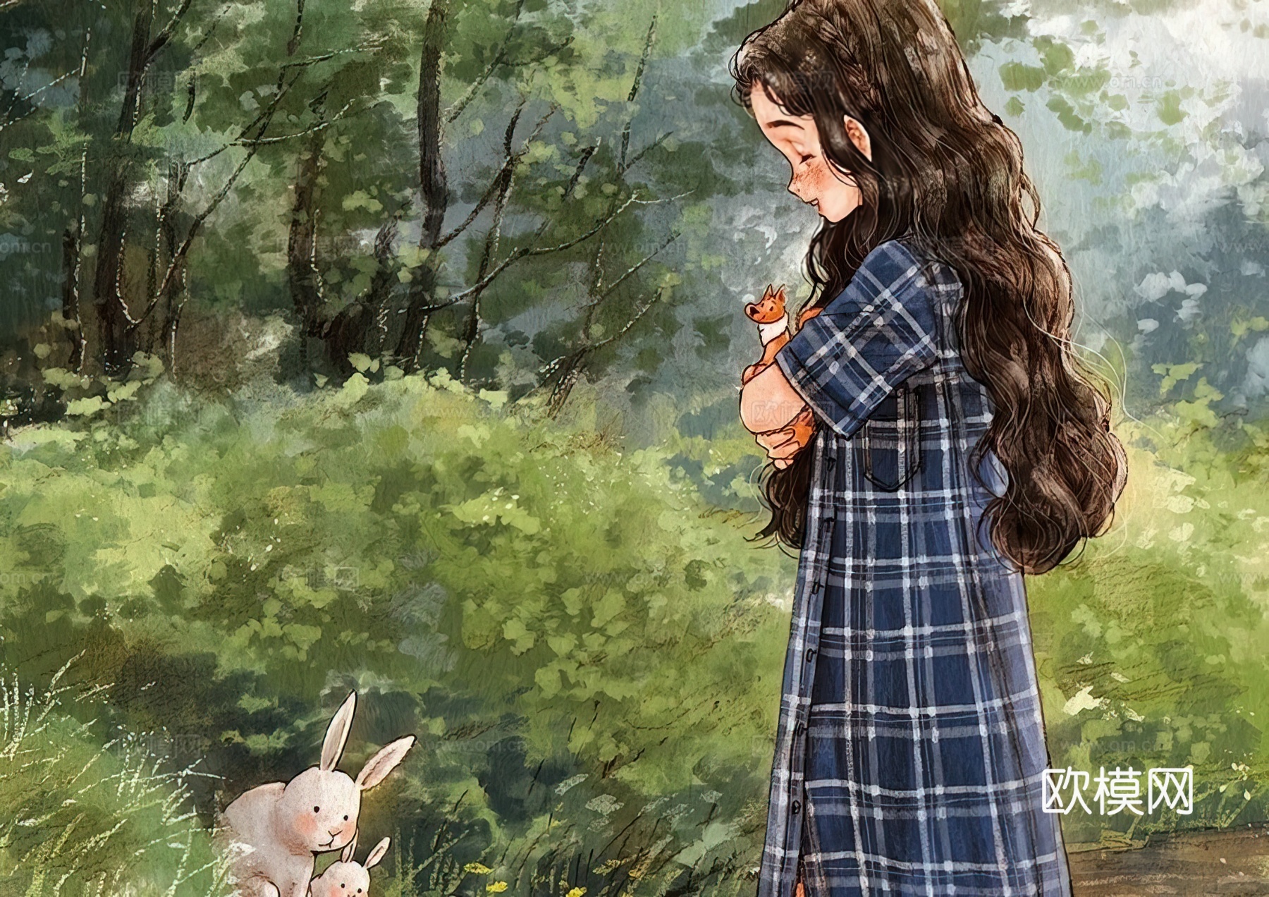 艺术挂画 挂画 装饰画 艺术画 水彩插画下载