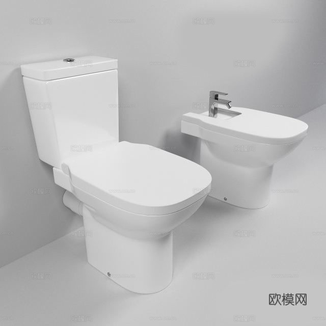 现代马桶 马桶 便器3d模型