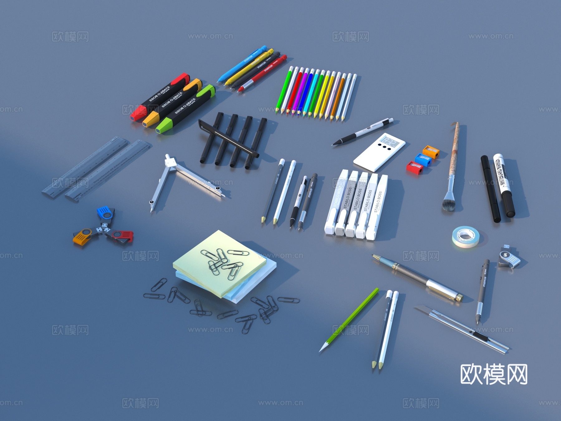 笔 铅笔 自动铅笔 文具 学习用品3d模型