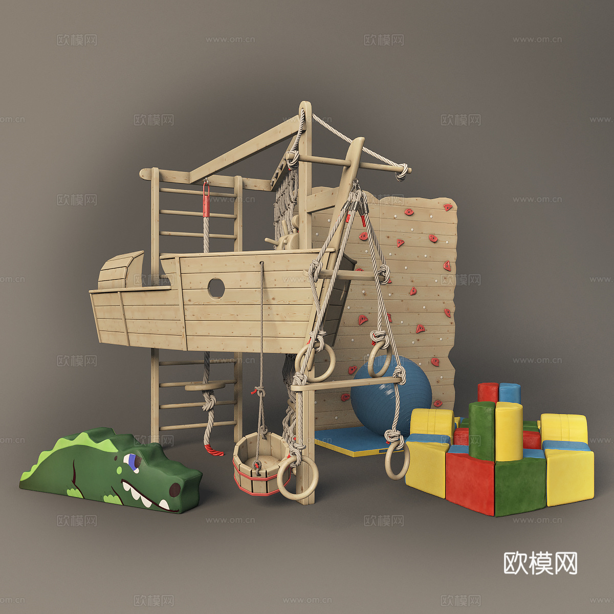 儿童游乐设施3d模型