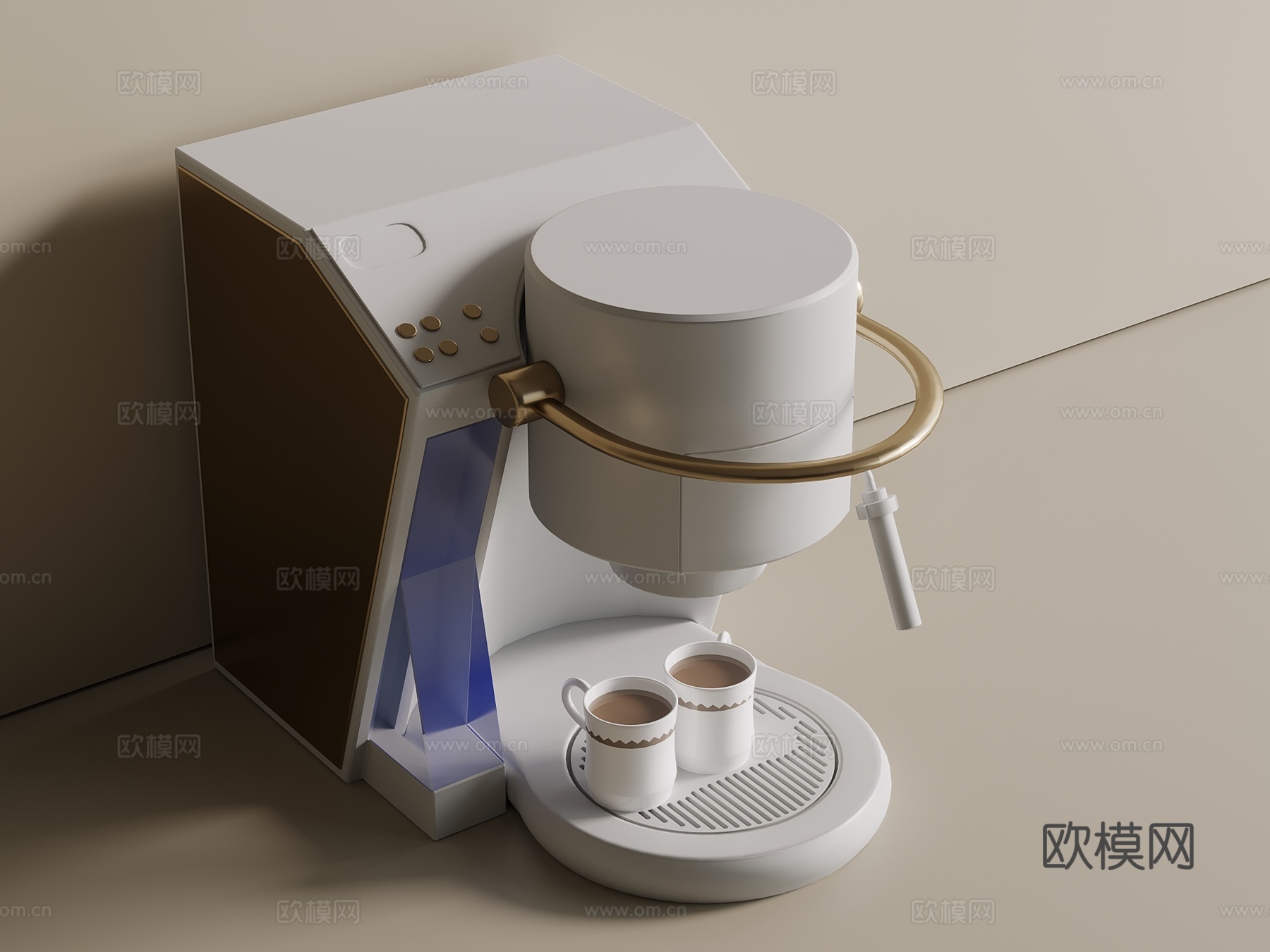 咖啡机3d模型下载