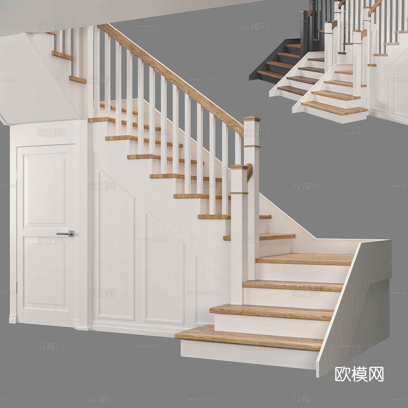现代楼梯 楼梯3d模型