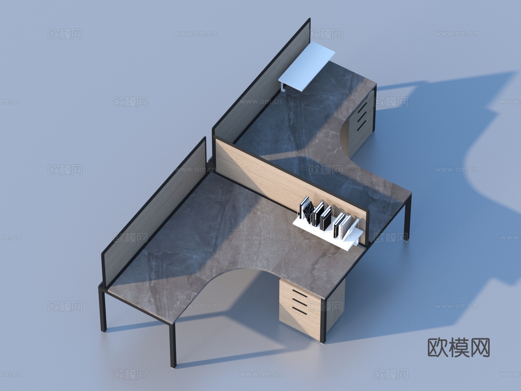 桌子 办公桌 老板桌3d模型