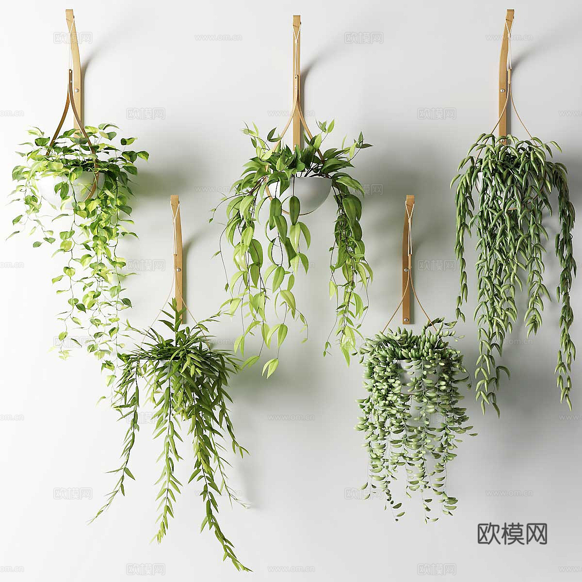 现代北欧吊篮 盆景3d模型