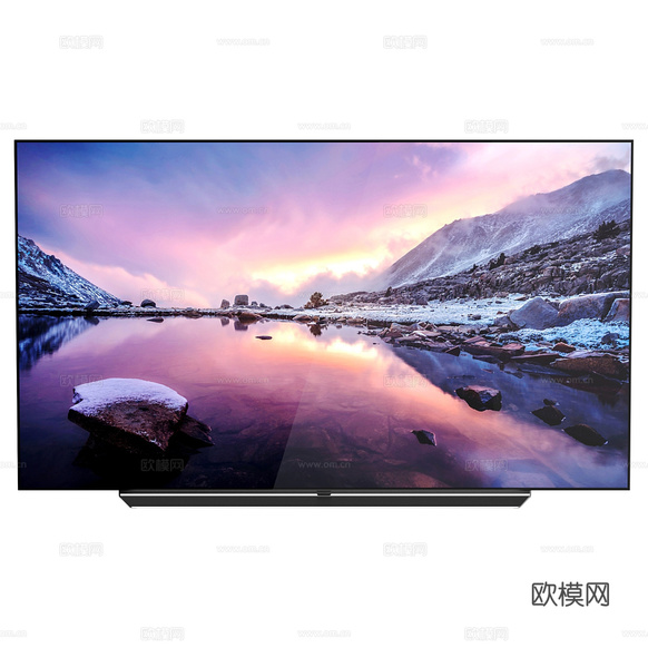 LG 65英寸电视3d模型下载(渲染图1)