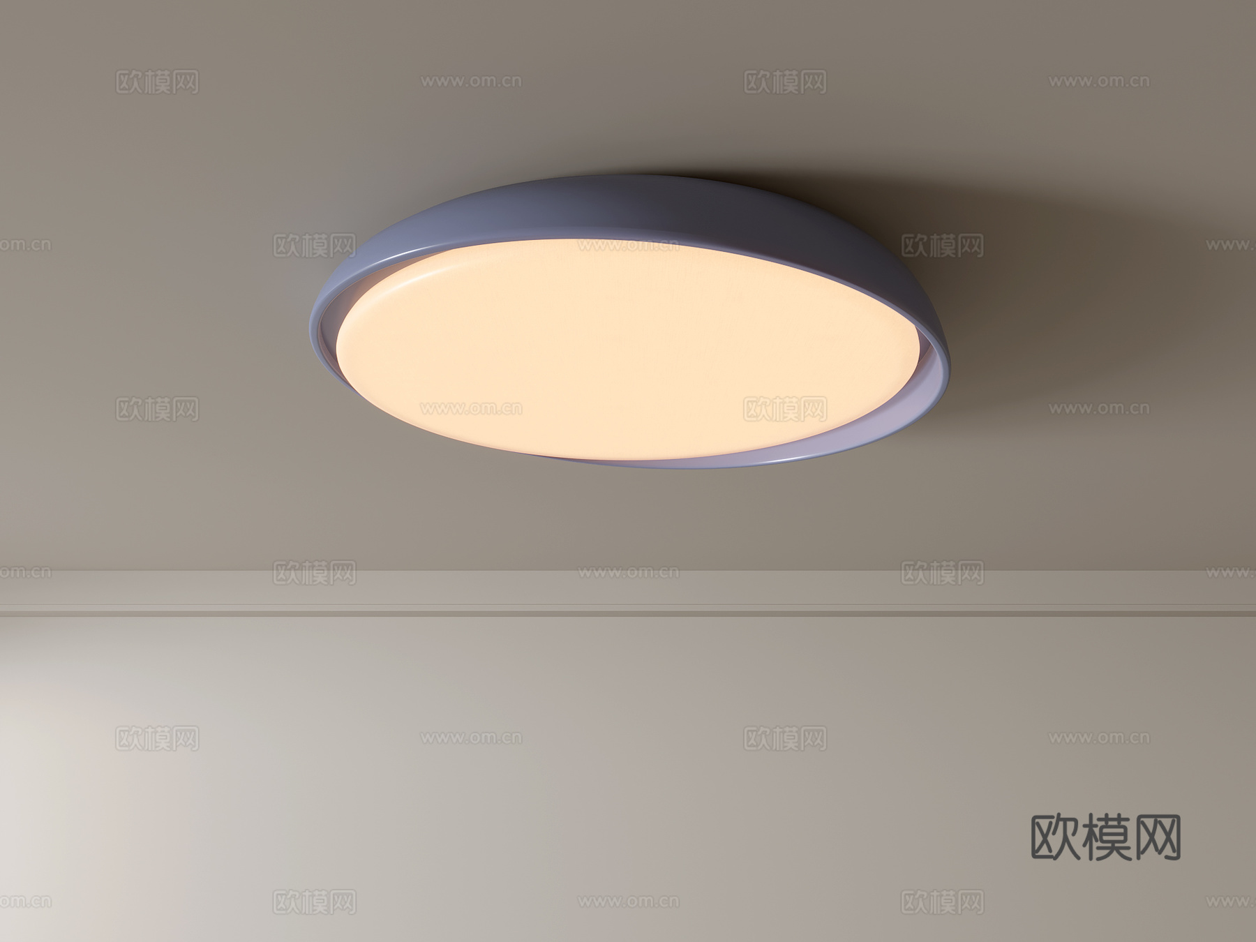 现代吸顶灯 几何形吸顶灯 卧室灯 艺术造型灯具 时尚客厅灯su模型