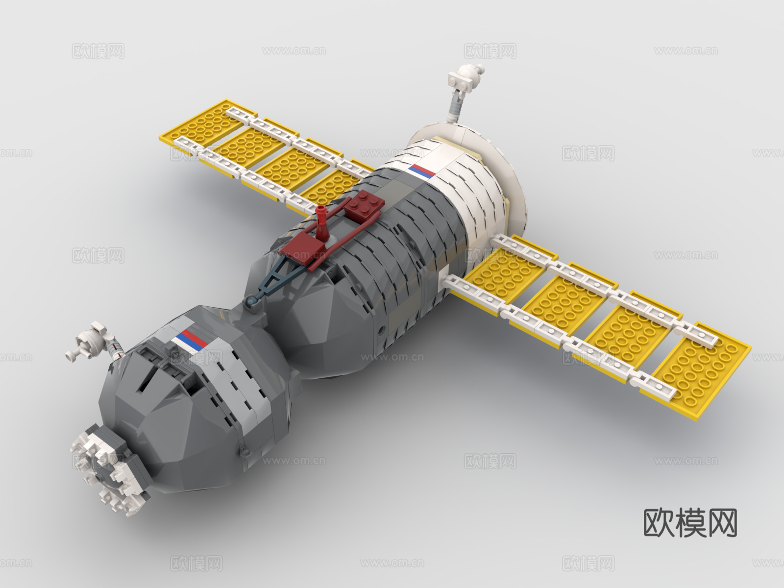 乐高 LEGO 玩具 积木 人造卫星3d模型