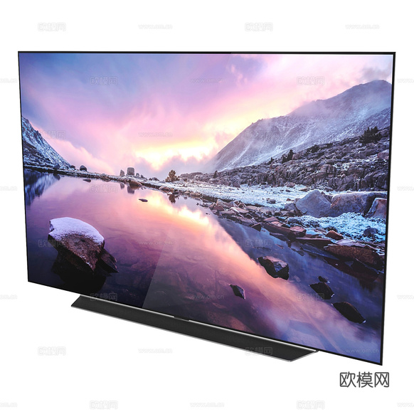 LG 65英寸电视3d模型下载(渲染图2)
