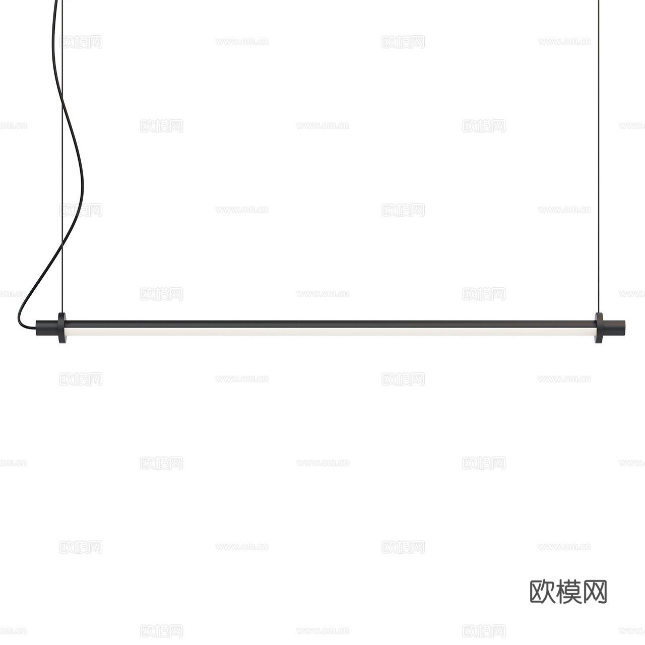 Inter Lighting 极简吊灯 玻璃吊灯 长条吊灯3d模型