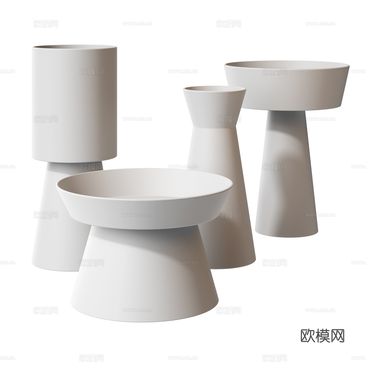 Giravolta 侘寂风花瓶 陶瓷花瓶 花瓶摆件 装饰品3d模型