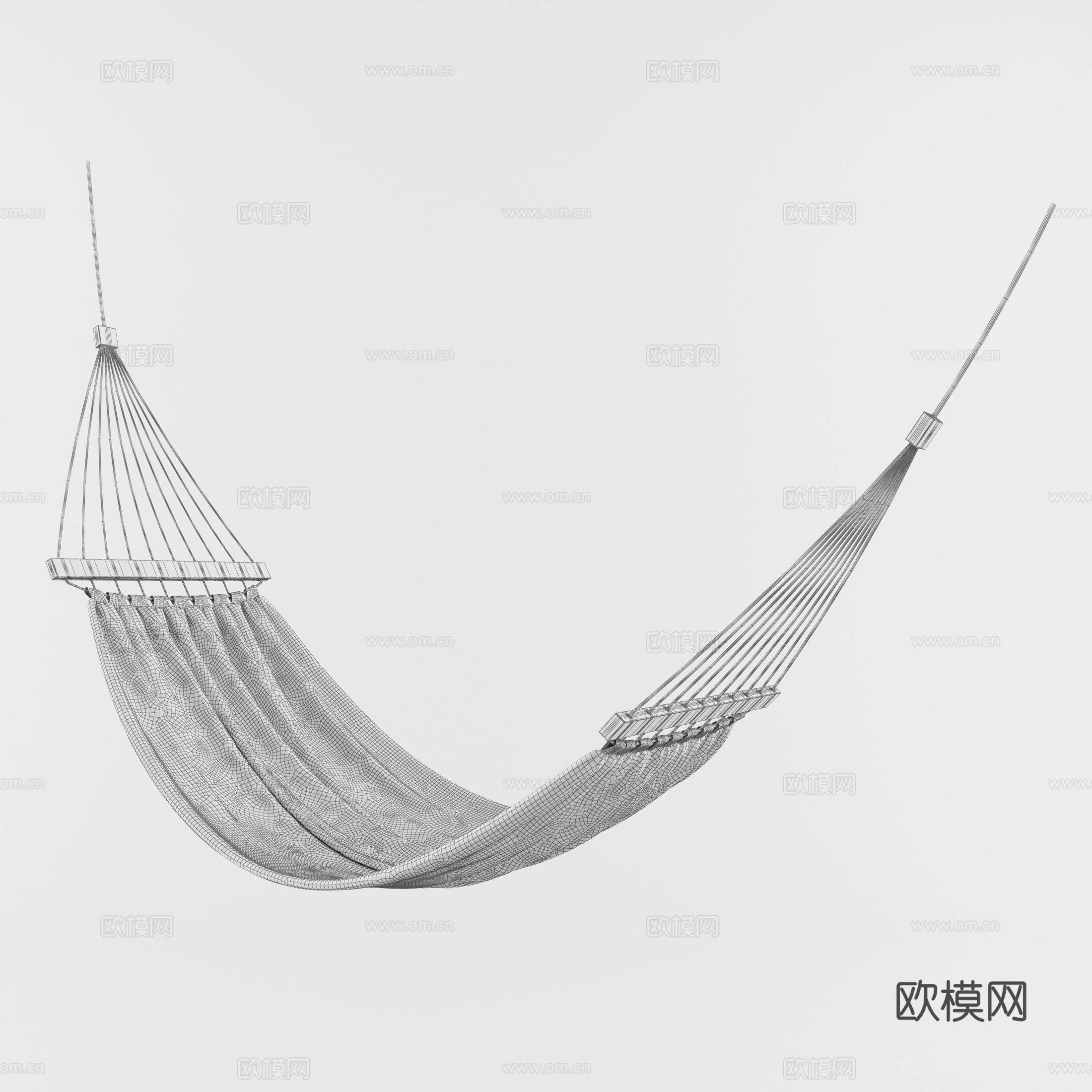 现代吊床 创意吊床 布艺吊床 简约吊床 吊床椅 个性吊床3d模型