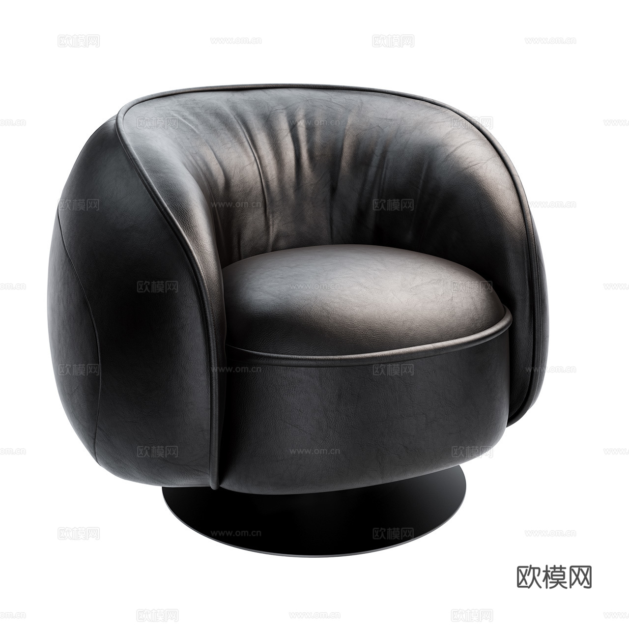 Baxter 意式沙发 皮革沙发 多人沙发 极简单人沙发3d模型