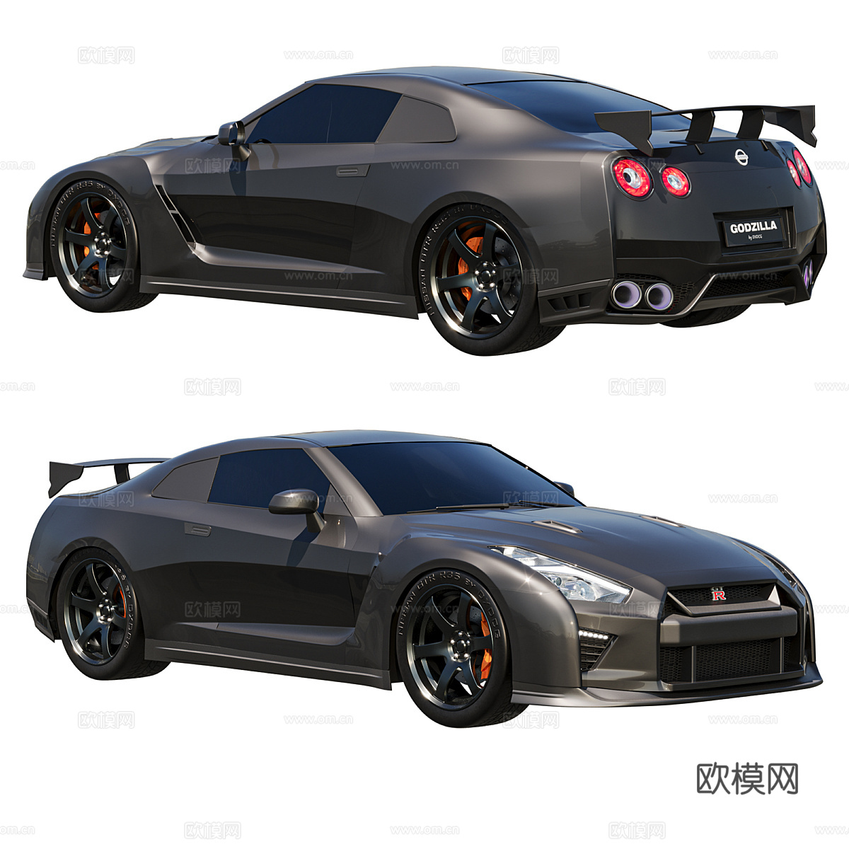 日产 GTR R35 哥斯拉 轿跑3d模型