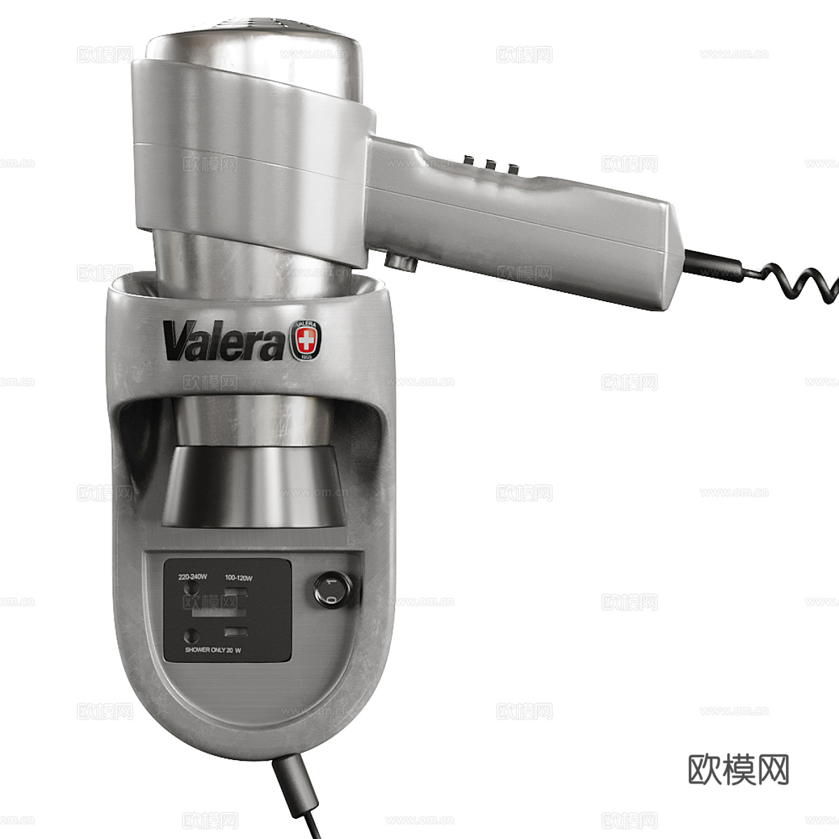 现代壁挂式电吹风机3d模型