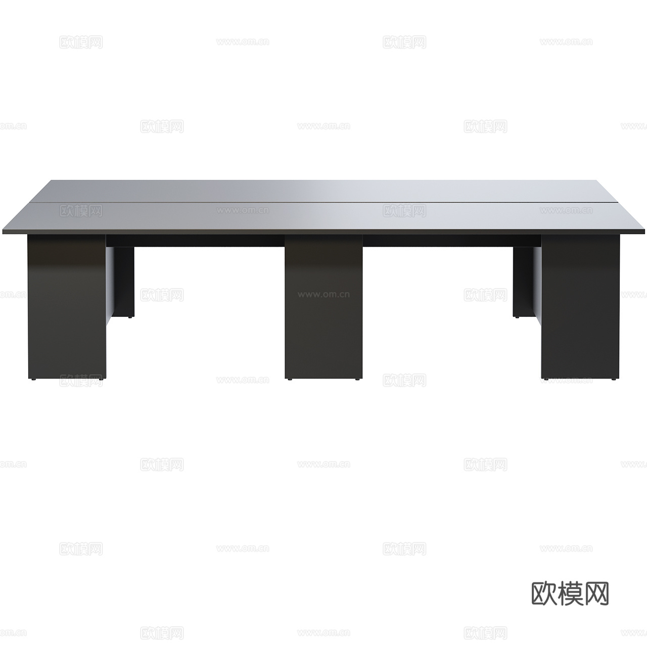 Gumpo 极简工作台 办公台 办公桌 书桌 会议桌 餐桌3d模型