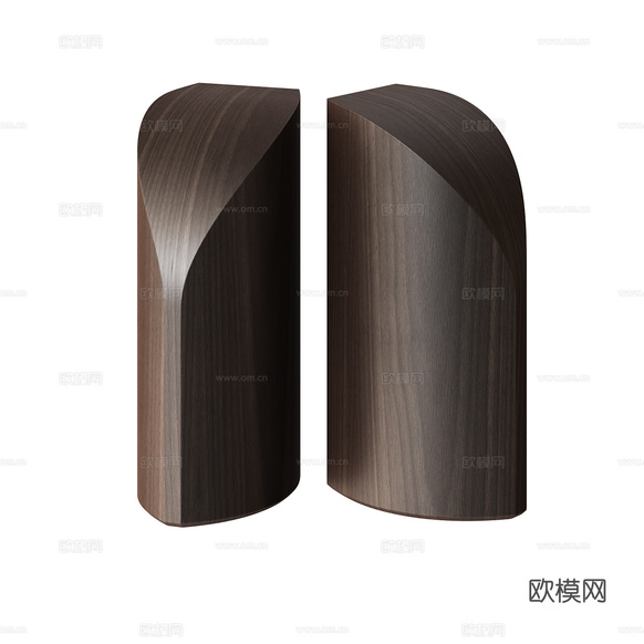 Ethnicraft 北欧书挡 复古书挡 装饰品摆件 装饰品3d模型下载