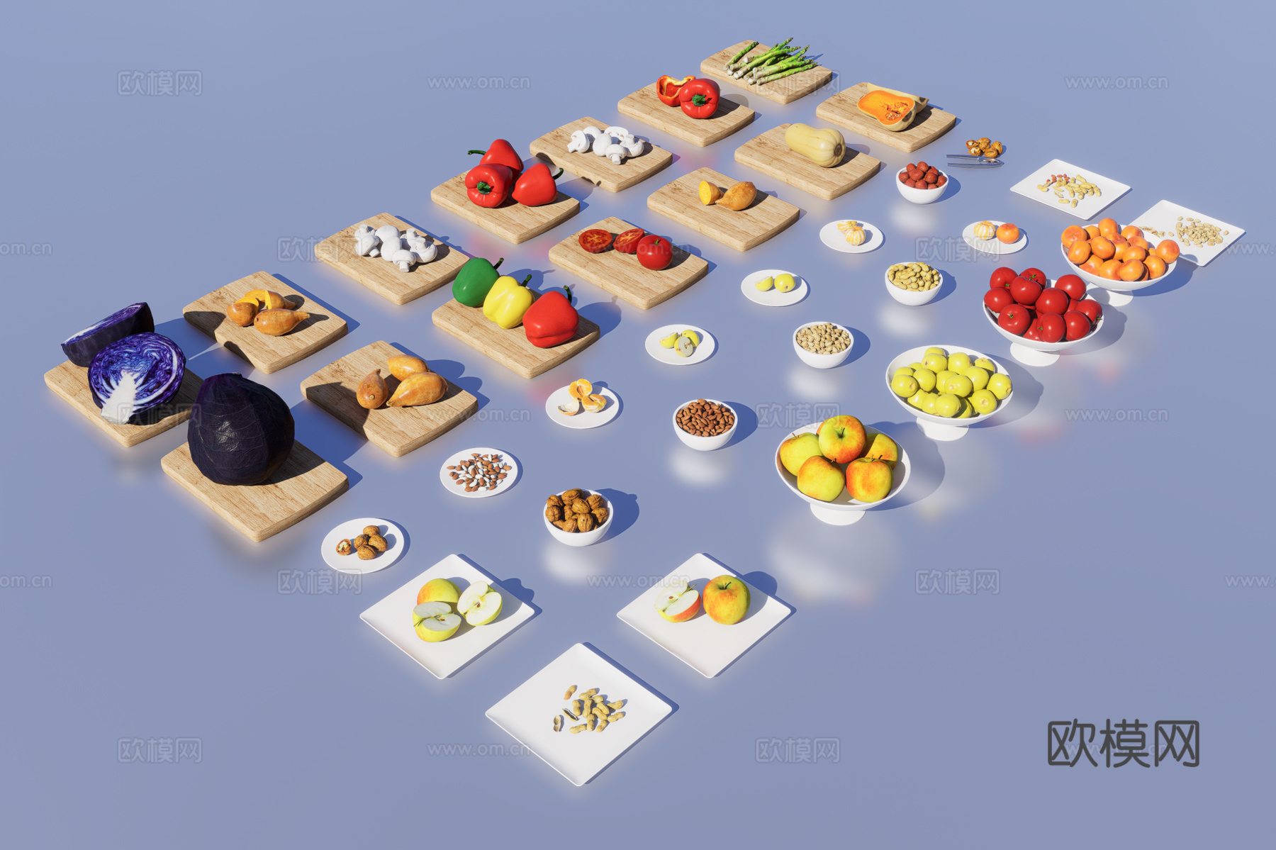 水果干果蔬菜3d模型