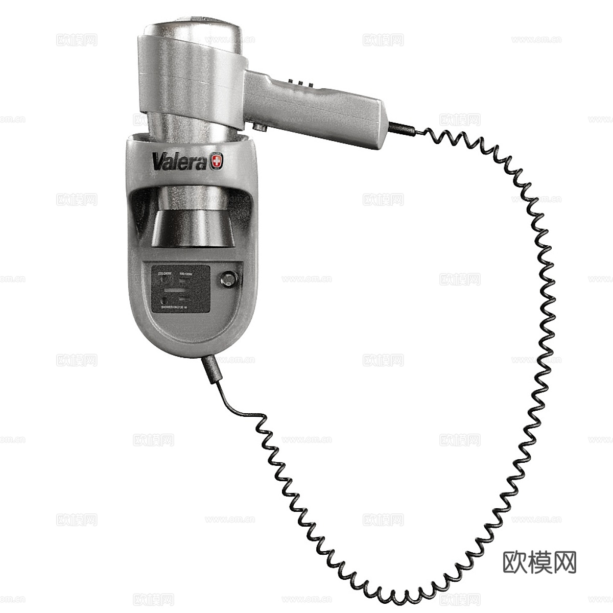 现代壁挂式电吹风机3d模型