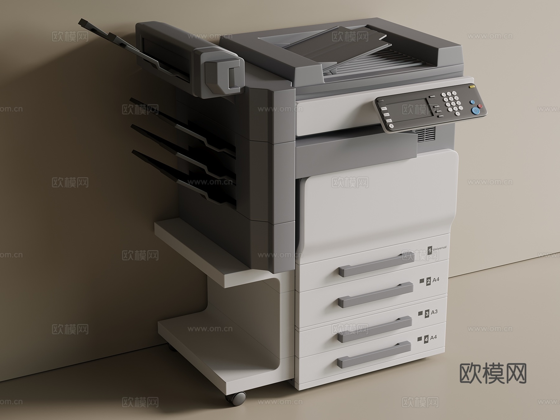 打印机 中型打印机 大打印机3d模型