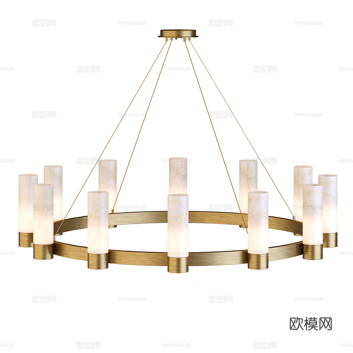 现代轻奢装饰吊灯3d模型