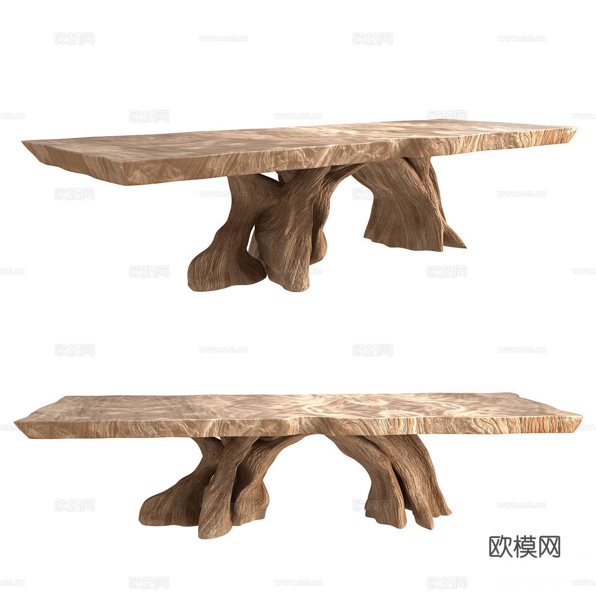 新中式侘寂茶桌 茶台3d模型
