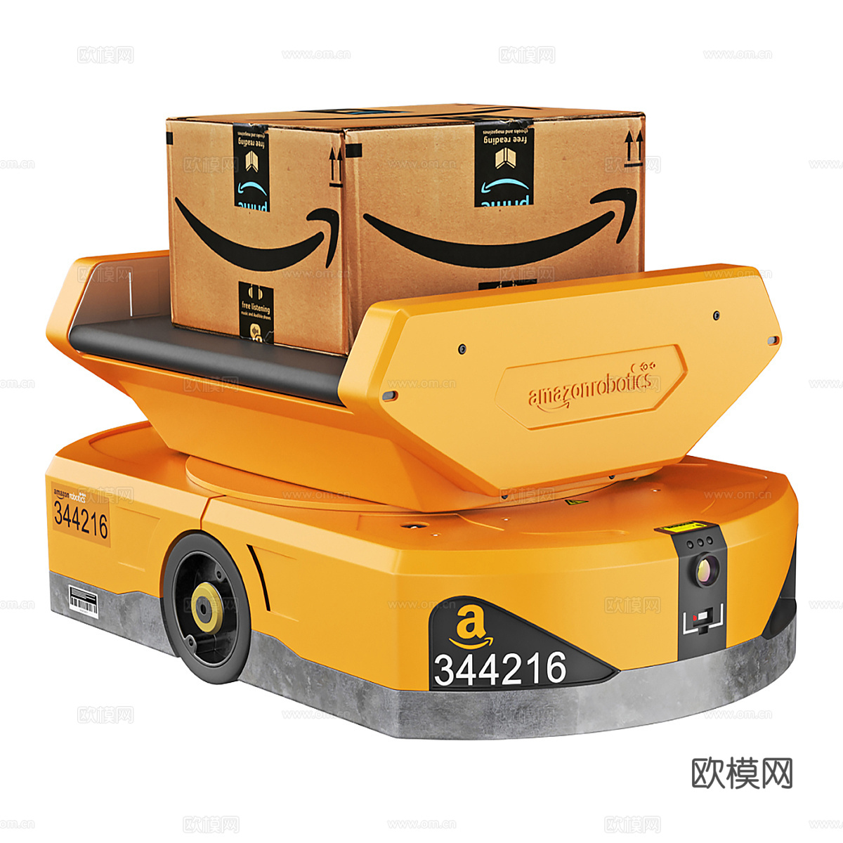 飞马 AGV 机器人仓库运输机3d模型